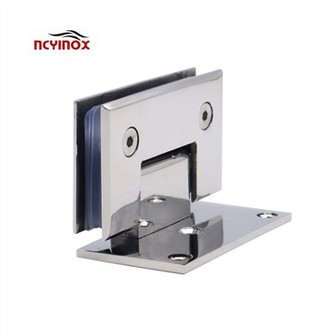 90 Degre Single Side Glass Pou Mi Pòt Douch Gon