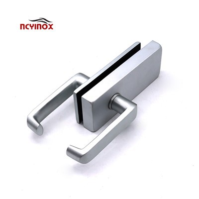 Segondè Kalite Biwo Aliminyòm Pòt Kare Manch Lock Pou Enteryè Glass Pòt