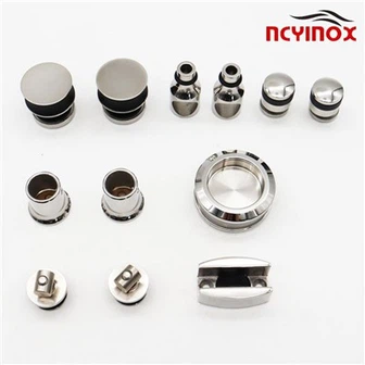 Tib wonn ponçage idwolik asye pur douch glisman pòt sistèm Glass Materyèl Fittings