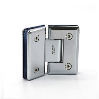 135 degre glas douch Glass pòt an kwiv charnyèr